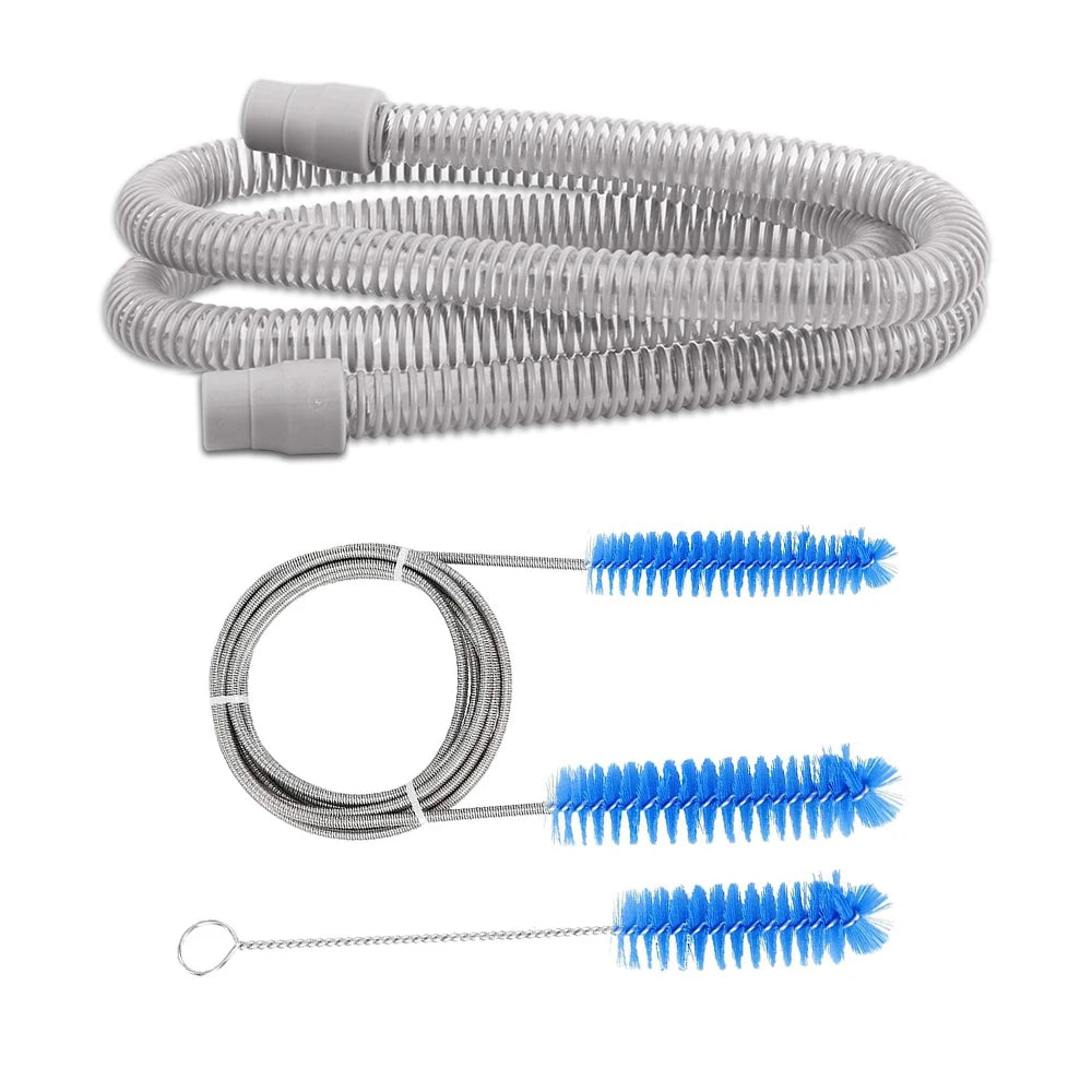 Cpap Hose and CPAP Hose Tube Hook & Hose Brush Keep Cpap Supplies Set Clean Tidy - Tube Holder Tube Flexible Cleaner Brush