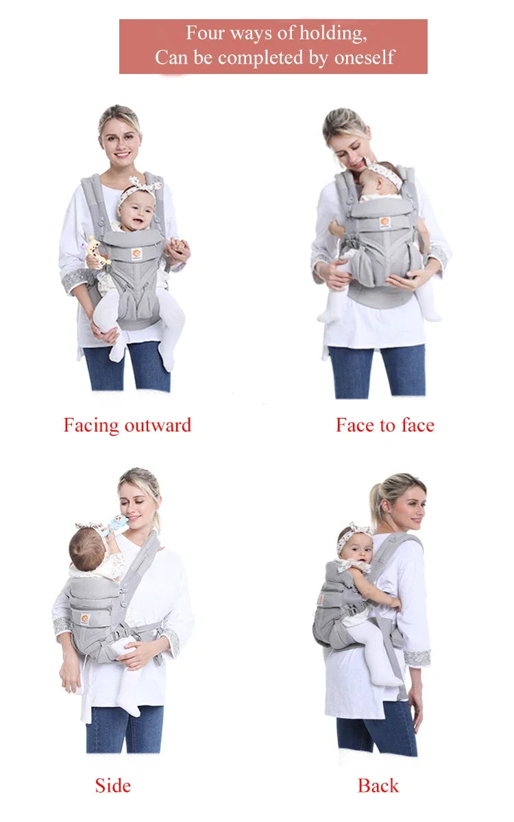 Egobaby 360 Omni Baby Carrier Cotton Breathable Ergonomic Backpacks Holder Shoulder Waist Belt Sling Suspenders