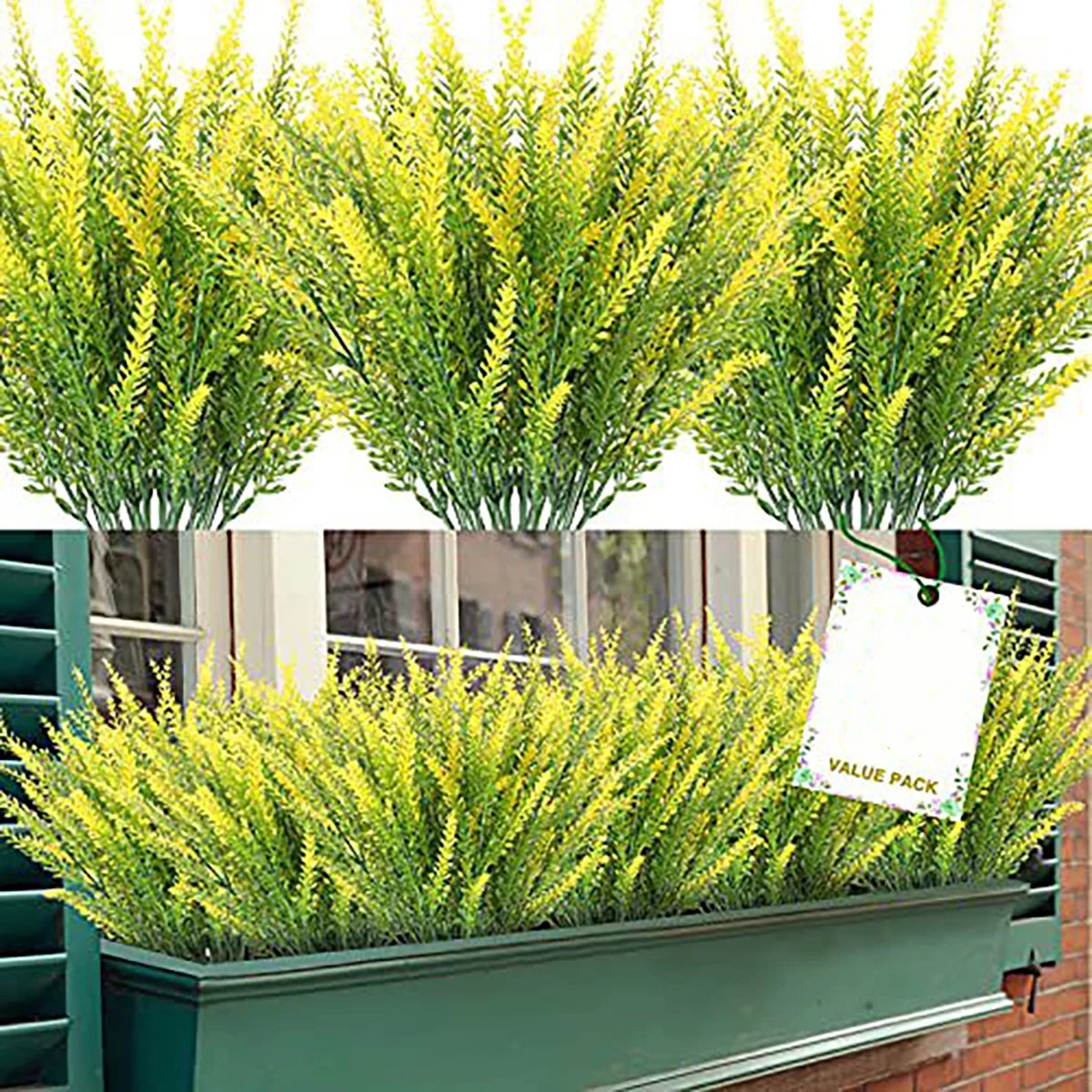 3/5/10pcs Artificial Flowers Flocked Plastic Lavender Bundle Fake Plants Wedding Bridle Bouquet Indoor Outdoor Home Kitchen