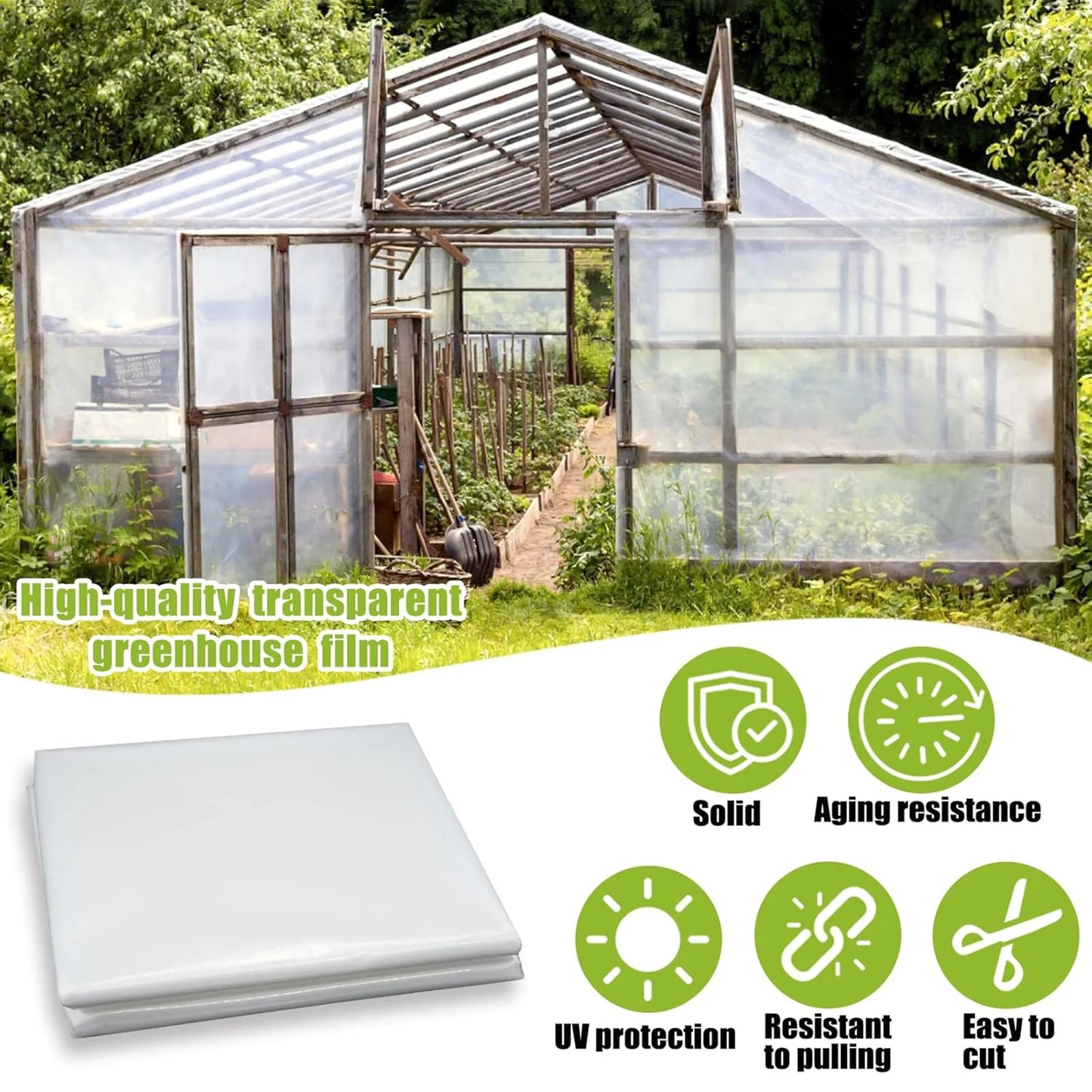 Transparent Heat Preservation, Moisture Preservation And Frost Prevention Film For Greenhouse Film Versatile Growing Application