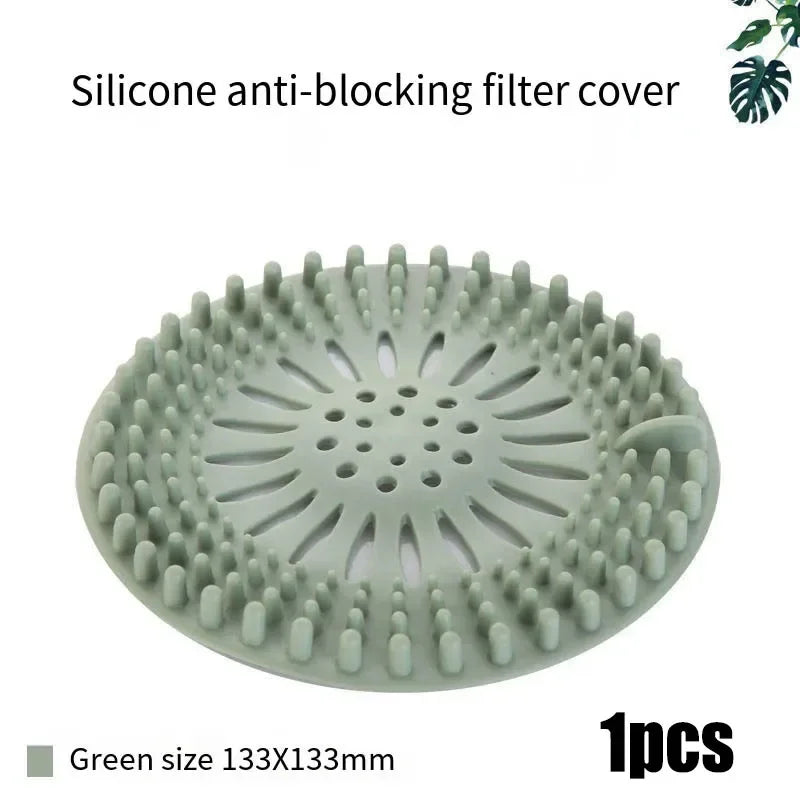 Sewer filter hair floor drain bathroom anti hair kitchen toilet bathroom cover magic tool sink anti clogging