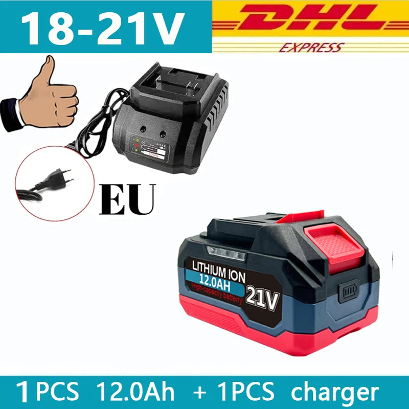 18V 21V 6.0 9.0 12.0Ah Rechargeable Lithium Battery For Makita 18v Power Tools Cordless Wrench Saw Drill Grinder Screwdriver .