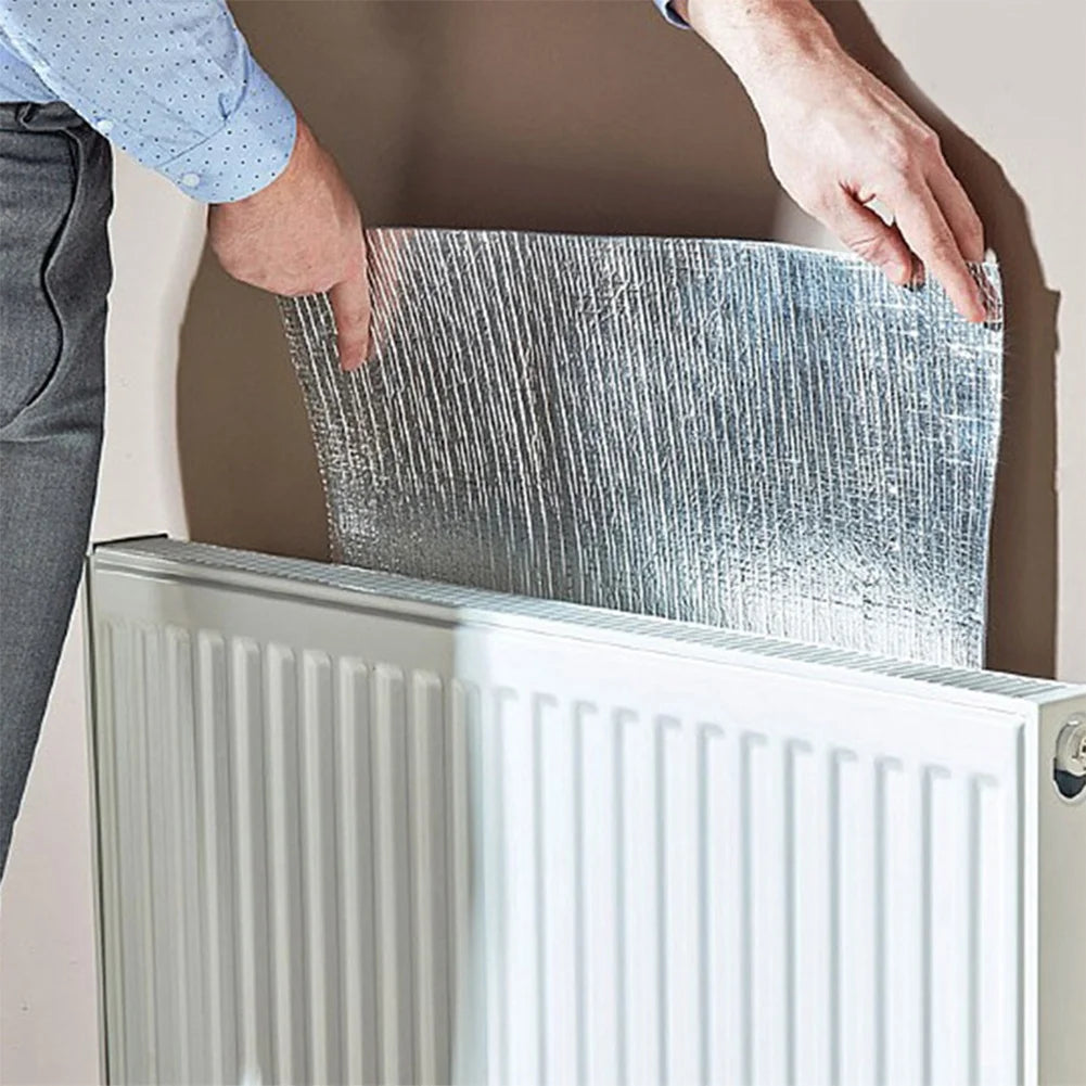 0.6m By 1.2m Radiator Aluminum Foil Insulation Sheet Double Sided Reflective Heat Barrier For Walls And Floors