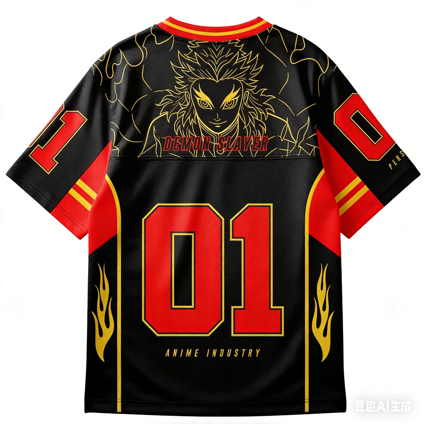 Demon Slayer Adult and Kids American-Style Jersey T-Shirt, Multi-Character 3D Print Trendy Anime Short Sleeve, Shorts Friend