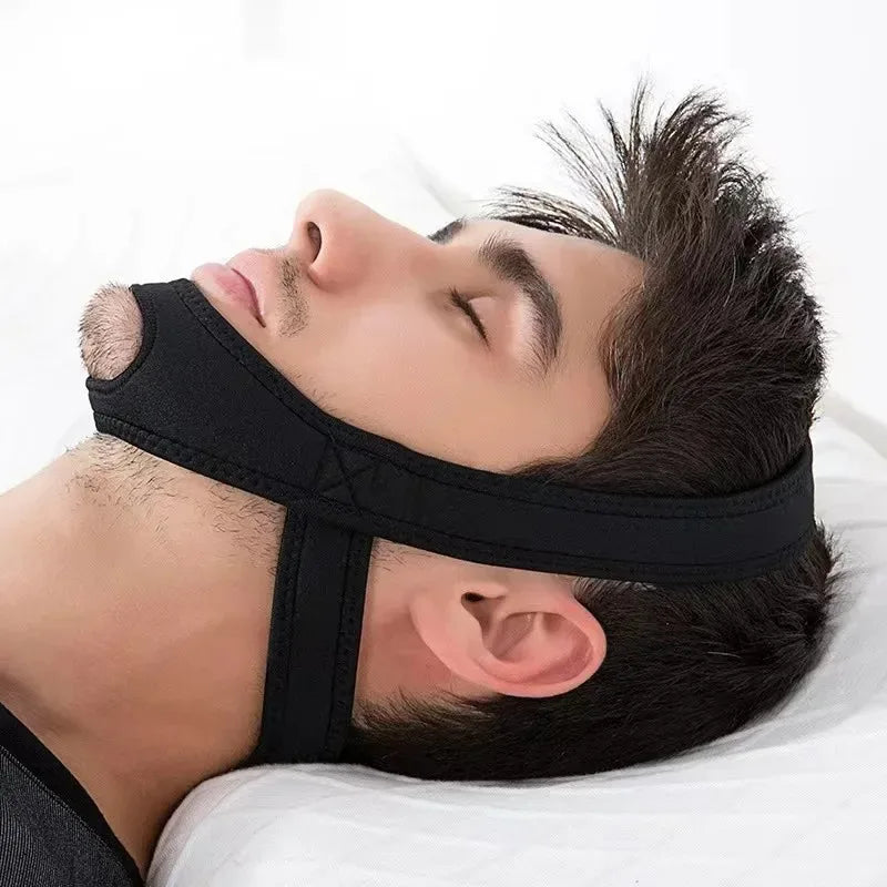 New Neoprene Anti Snore Stop Snoring Chin Strap Belt Anti Apnea Jaw Solution Sleep Support Apnea Belt Adjustable Sleep Care Tool