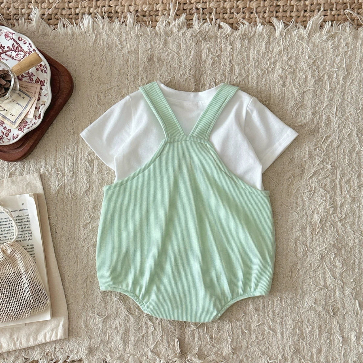 Baby Summer Bodysuits Clothes  Cotton Short Sleeves Newborn Baby Girl Boy Clothing Cute Jumpsuit Infant Outfits
