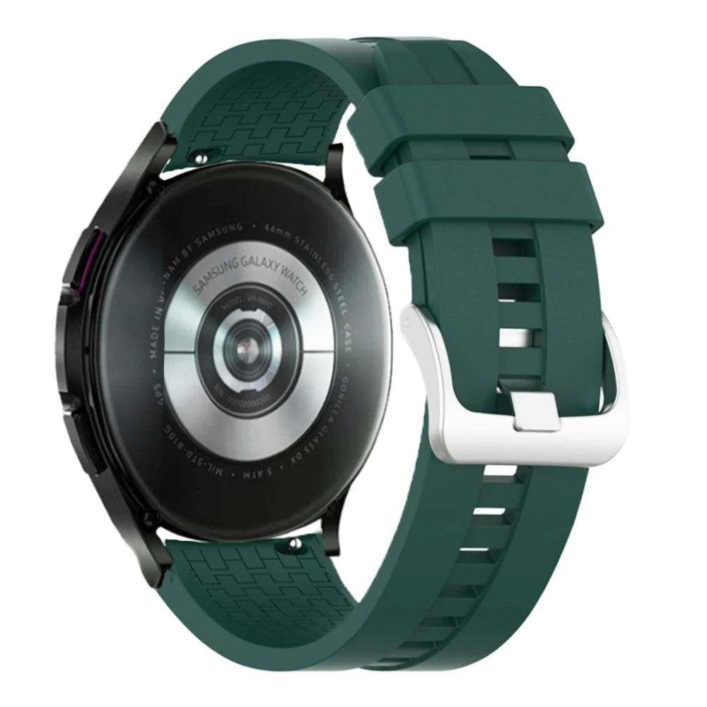 20mm 22mm watch band for Samsung Galaxy watch 6/5/pro/4/6 classic/Active 2 Silicone Sport bracelet huawei gt 4-3-pro-2-2e strap