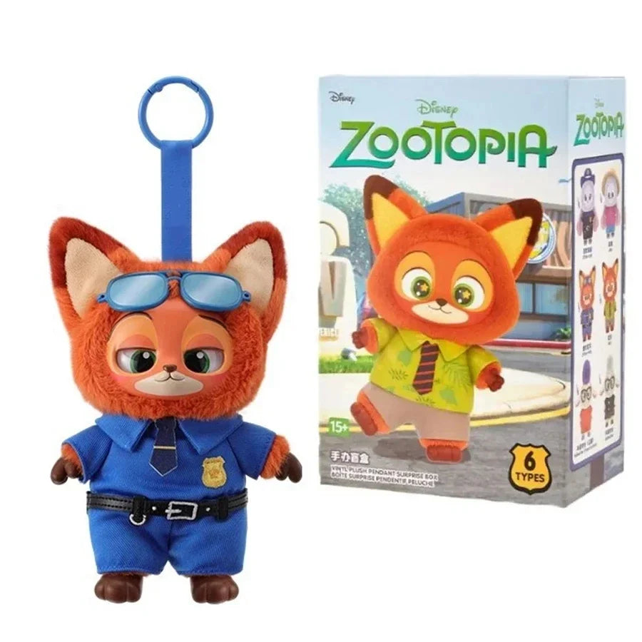 High Quality Zootopia Series Blind Box Judy Nick Vinyl Plush Cartoon Character Pendant Trendy Toys Box Birthday Gifts for Kids