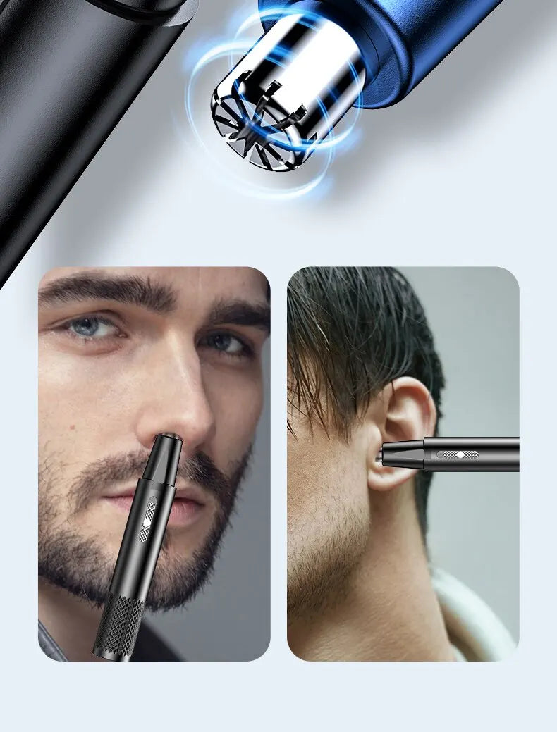 Electric Shaving Nose Ear Trimmer Safe Face Care Rechargeable Nose Hair Trimmer for Men Shaving Hair Removal Razor Beard