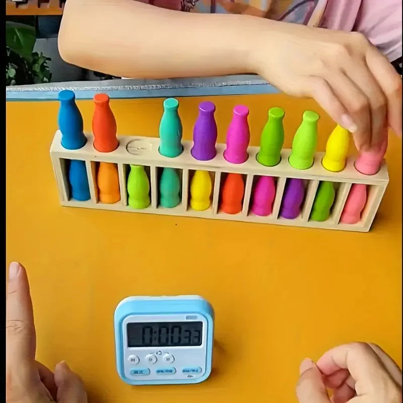 20 Color-Matching Challenging Bottle Puzzle Game Set Memory & Logic Training Strategy Board Game Party Halloween Christmas Gifts