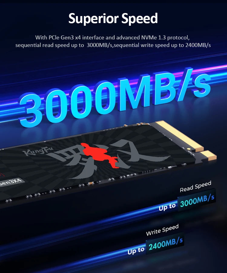 HUADISK M2 SSD NVMe 128GB 256GB 512GB 1TB 2TB SSD M.2 2280 PCIe 3.0 TLC Chip SSD Internal Solid State Disk for Laptop Desktop PC
