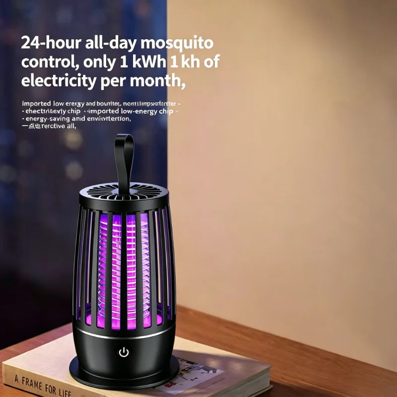 Electric Mosquito Killer Lamp USB Rechargeable Electric Shock Insect Zapper UV Light Mosquito Fly Trap Portable Indoor Home Bug