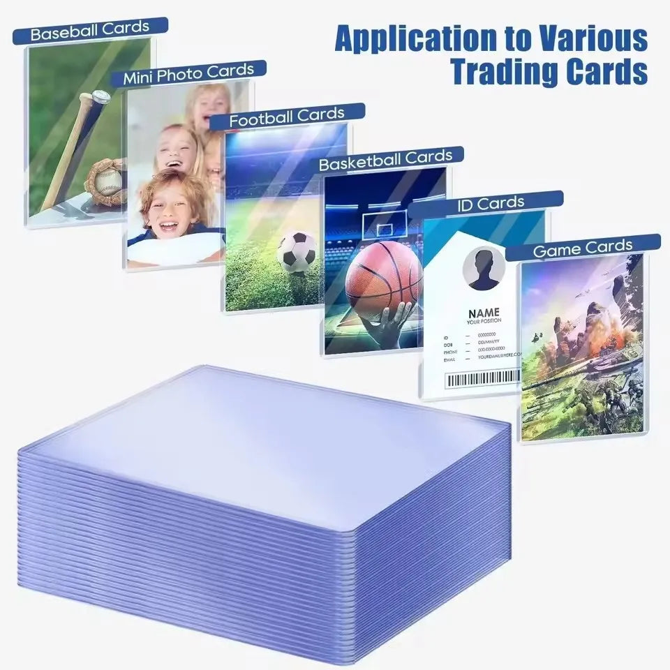 1/25/50Pcs Transparent Korean Kpop Card Sleeve with Protective Film Clear Card Holder Idol Photo Game Card Cover 35PT
