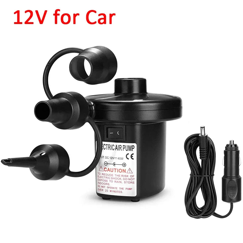 NEW Portable Inflatable Pump Electric Air Pump Air Mattress Boat Car Auto Air Inflatable Pump For Car Home Use Camping Inflator