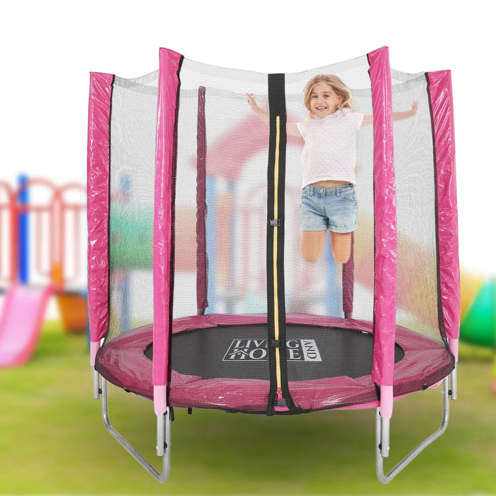 【Breeins】Outdoor Trampoline with Safety Enclosure for Kids Entertainment