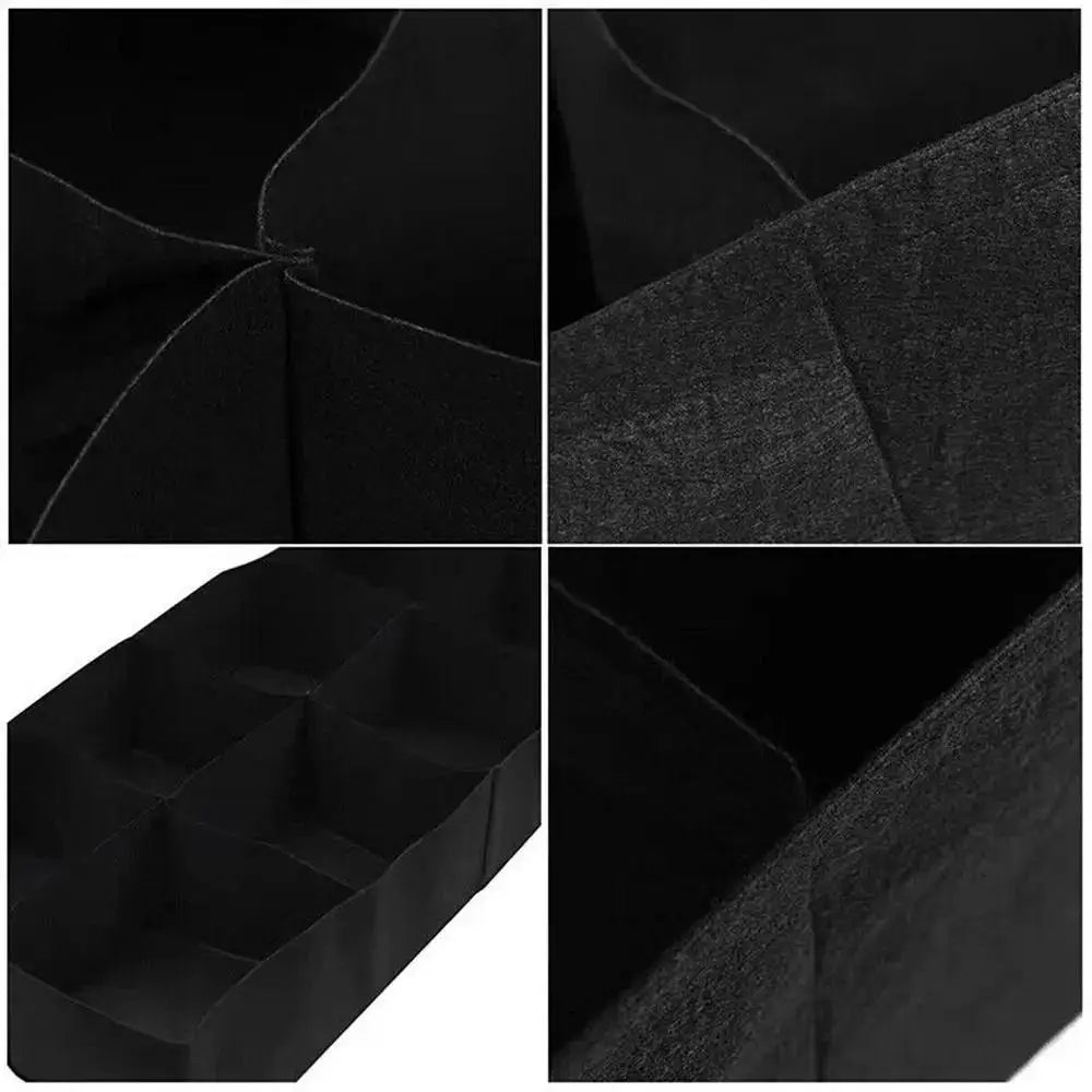 Felt Fabric Raised Garden Bed, 8-Grid Portable Rectangle Grow Bag, Reusable Vegetable Planter Box for Indoor & Outdoor Gardening