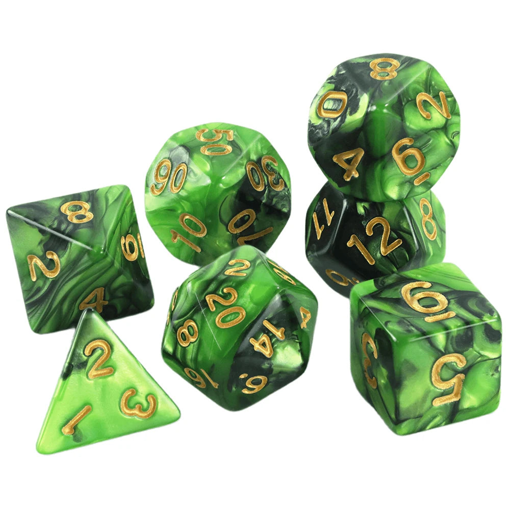 Dice DND Game Dice Role Dice Mixing Colours Dice Set With Bag 9 Different Styles Available For Portable RPG TRPG Games