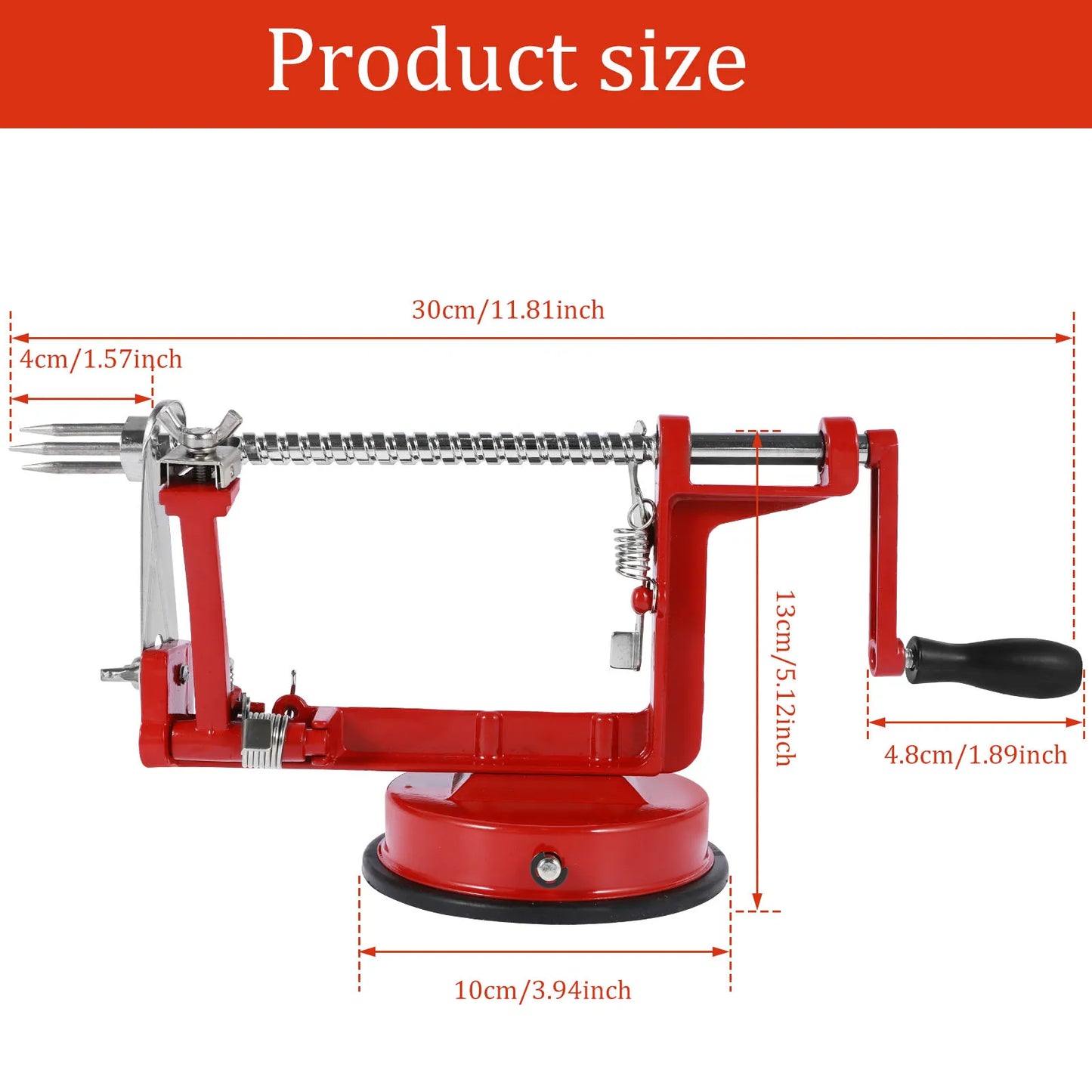 Apple Peeler Stainless Steel Core Slice Cutter 3 in 1 Hand-cranked Fruit Peeler Slicing Tools Kitchen Apple Slicer Corer Cutter