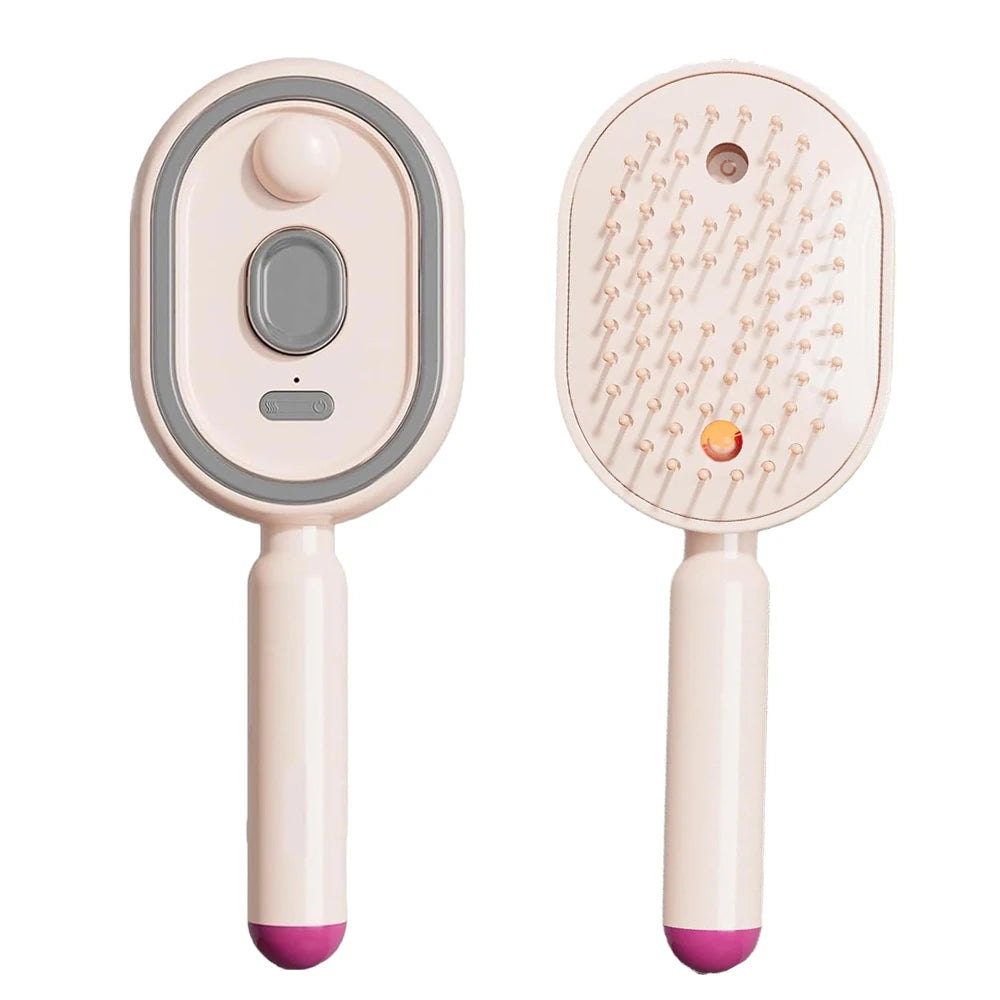 Electric Spray Hair Brush Misting Hair Brush with Water Spray Reduce Frizz Anti-Static Electric Spray Air Cushion Comb