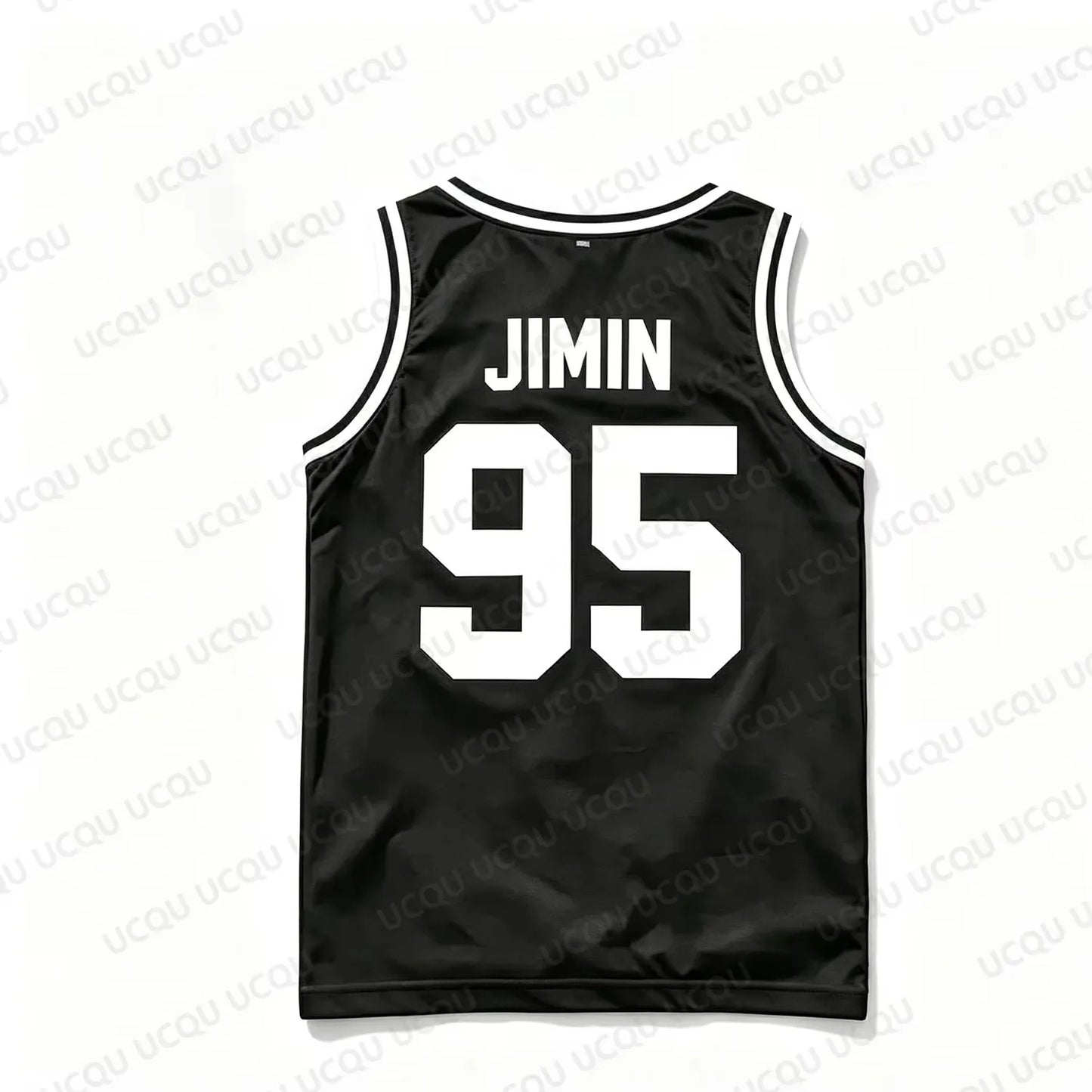 Members Number Basketball Tank Top Black White Striped Mesh Sleeveless Vest Kpop Army Concert Oversized Fan Sports Jersey