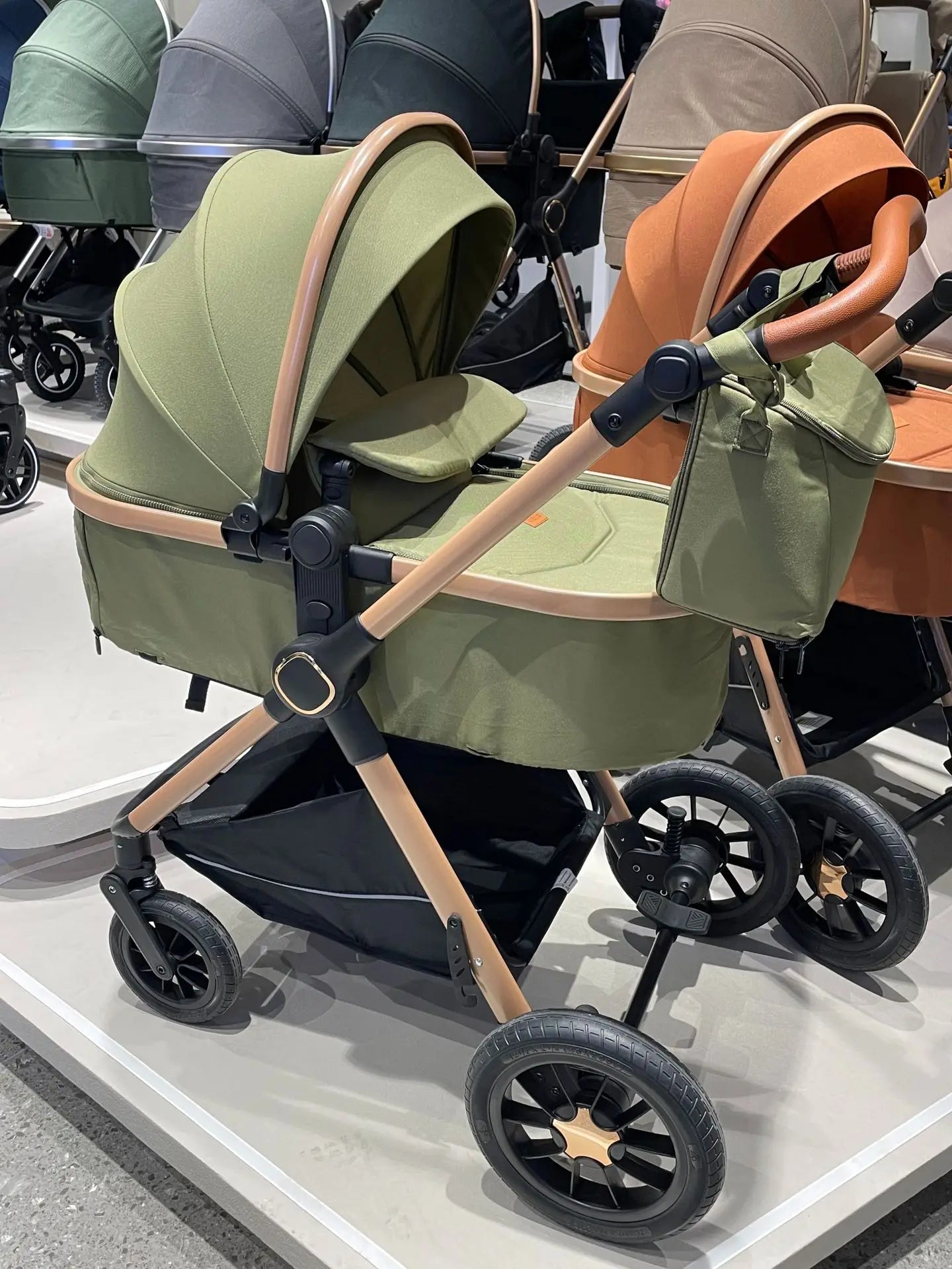 Kidilo stroller can sit and lie down folding shock absorber basket three in one two-way newborn baby high landscape