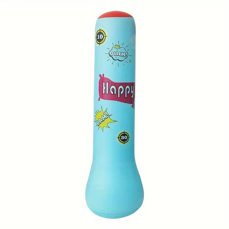 Inflatable Punching Column Thickened PVC Standing Water Fill Sandbag Home Fitness Boxing Tumbler With Matching Boxing Gloves