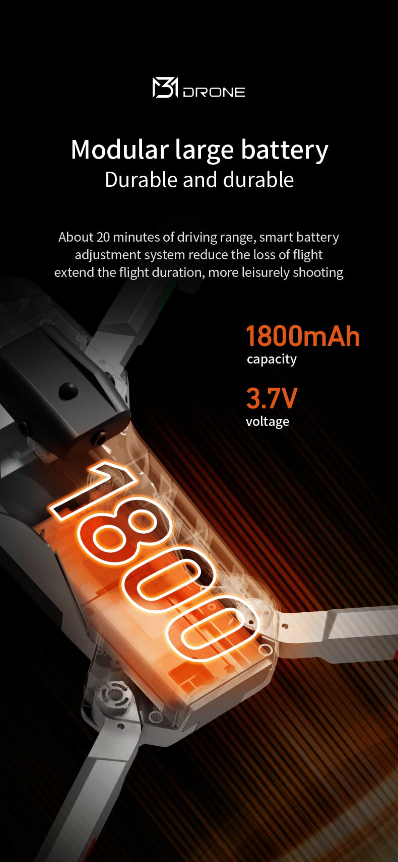 New Obstacle Avoidance M3 Drone Brushless Motor Helicopter Optical Flow Hovering GPS 8K 3 Camera Foldable Quadrotor Aircraft Toy