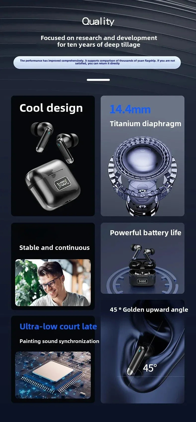 X89 Bluetooth headset Wireless Headphones Sport Earphones Waterproof Noise Reduction in-ear Wireless Earbuds With Mic