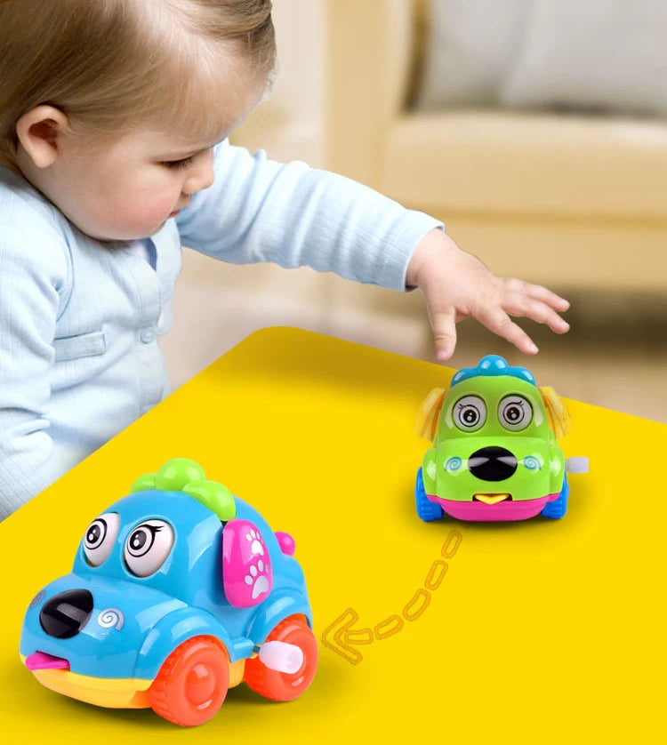 New Clockwork Toy Cartoon Winding Creative Cute Chain up car Small Animal Gift