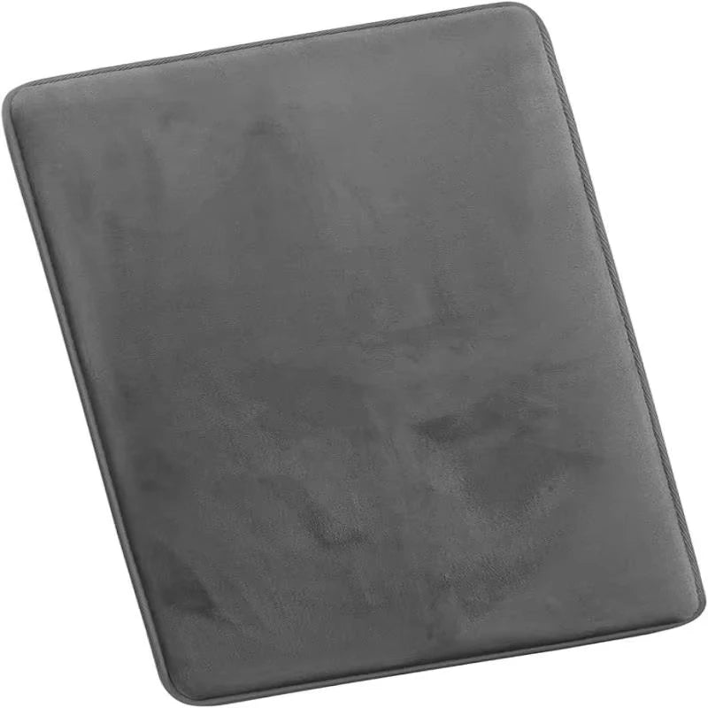 Alfombra de baño súper absorbente y antideslizante de terciopelo coral para suelo y puerta