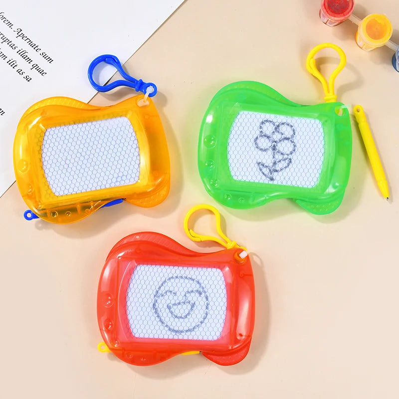 6/12PCS Magnetic Drawing Board Erasable Writing Pad Mini Keychain Kids Birthday Party Favors for guest Pinata Goodie Bag Filler