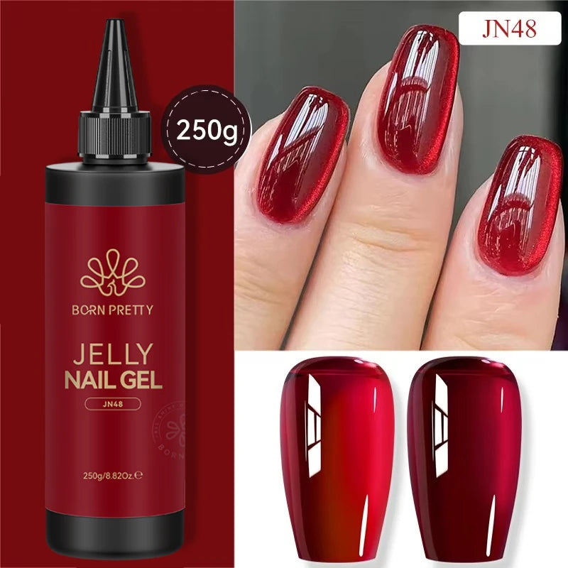 BORN PRETTY 250g Super Strong Nail Glue For False Nail Tips Press On Nails Refilled Package Base Gel Top Coat Matte Top Coat