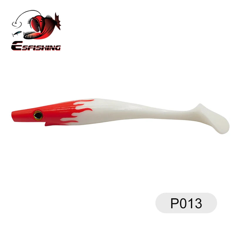 ESFISHING soft lures fishing Peche pike Hog Shad 100mm  200mm Sea Fishing Silicone bait swimbait sea lake isca artificial