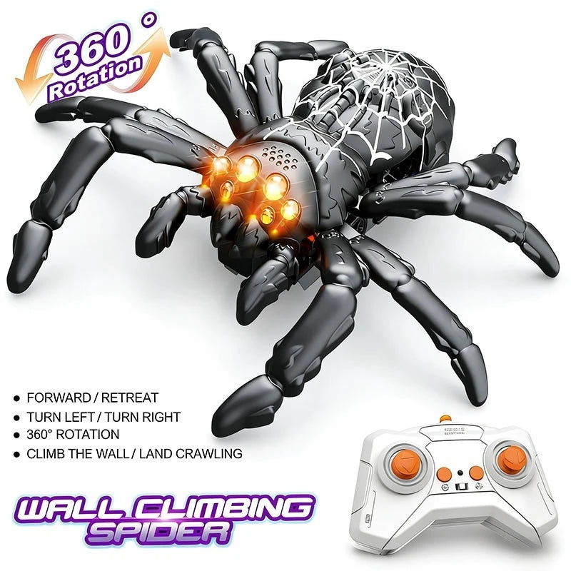 RC Biomimetic Wall Climbing Toy Electric Simulation Lizard Gecko Spider Cockroach Mechanical Animal Remote Control 360 Rotation