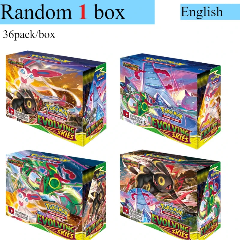 Pokémon Card 360 Pcs/Box English Brilliant Stars 151 Prismatic Evolutions PARADOX RIFT Battle Transaction Card Game Popular Gift