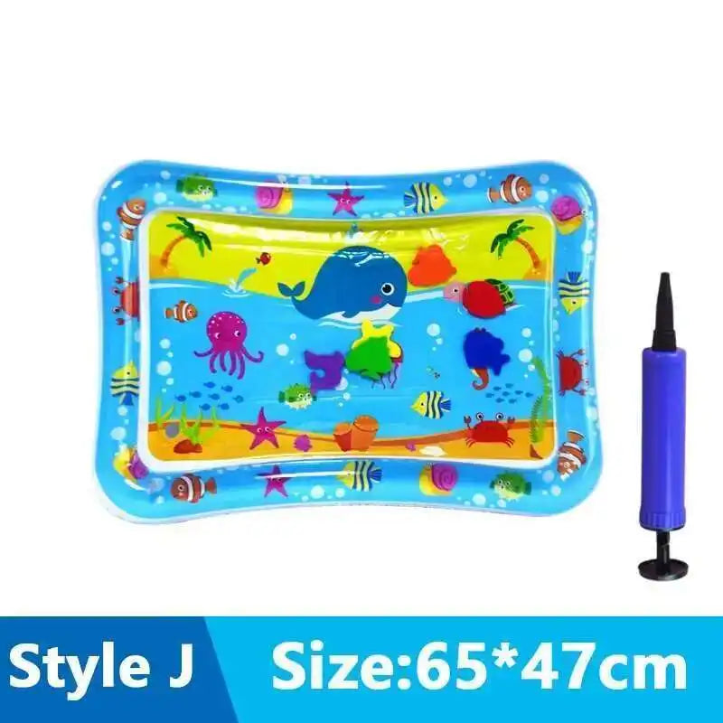 Cats Sensory Water Play Mat With Fish Thickened Inflatable Pet Water Bed Dog Play Sensory Toy Water For Pet Play Interactive Fun