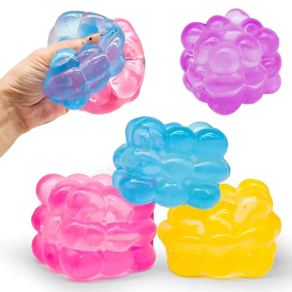 1Pc New three-dimensional candy kneading music adult Stress Relief Squeeze sensory Toys Decompression Simulation Cube Party Gift
