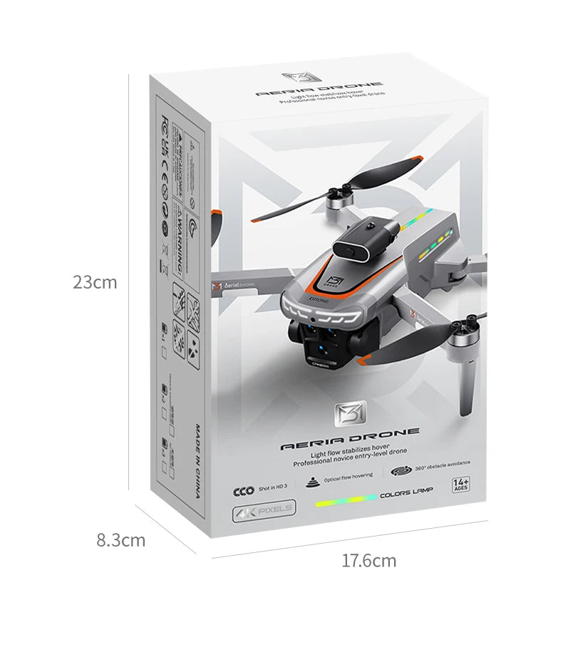New Obstacle Avoidance M3 Drone Brushless Motor Helicopter Optical Flow Hovering GPS 8K 3 Camera Foldable Quadrotor Aircraft Toy