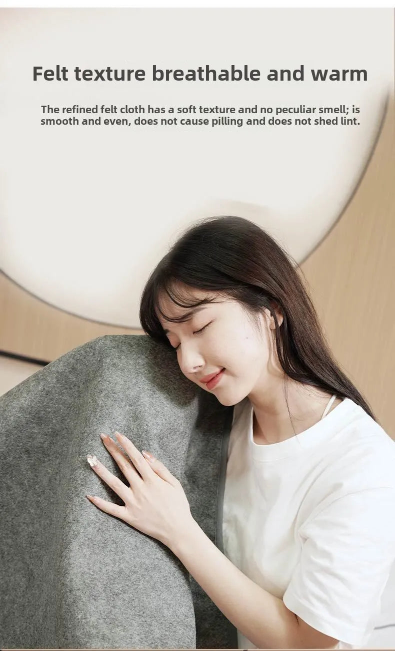 6 Area 10W DC Heated Mat Plush Electric Blanket Single Mattress USB Type-C Interface Portable Washable Office Bedroom Outdoor