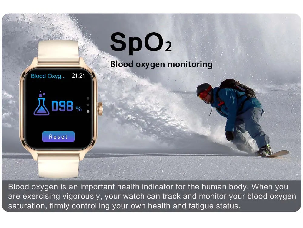 SENBONO New 1.91" Women Smartwatch Bluetooth Call Heart Rate Blood Oxygen Tracker Sport Smart Watch Women Men for IOS Androird