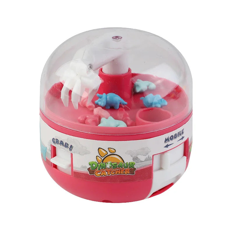 Kids Mini Gacha Machine Catching Dinosaur Machine Clamping Doll Parent Child Interactive Toy