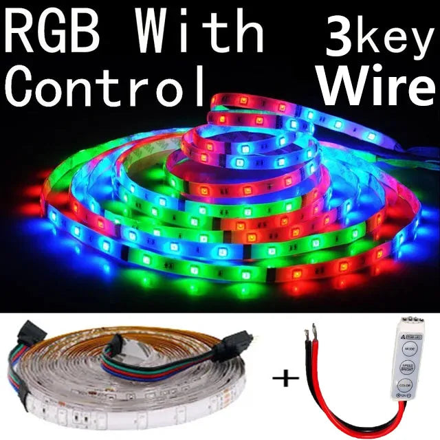 LED Strip light 12V 0.5m 1m 2m 3m 4m 5m SMD Flexible 60leds/m Waterproof non/IP65 LED Diode Tape