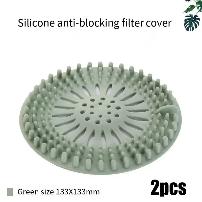 Sewer filter hair floor drain bathroom anti hair kitchen toilet bathroom cover magic tool sink anti clogging