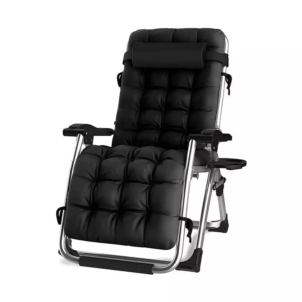 Zero Gravity Chair Reclining Sun Lounger Outdoor Garden Folding Adjustable