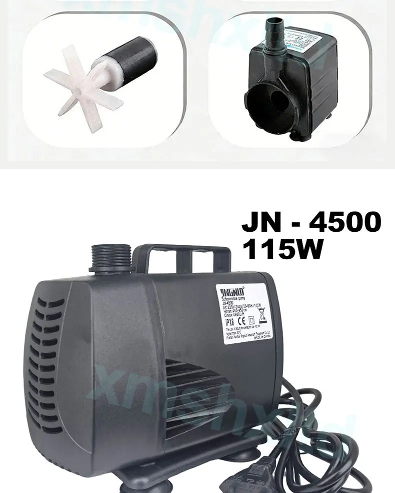 AC220V Multi-functional Silent Aquarium Submersible Pump, Landscape Large-flow Water Spray Pump,Fish Pond Water Circulation Pump
