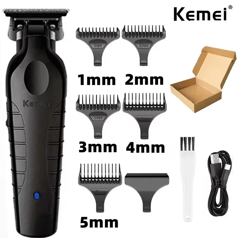 Kemei Hair Clipper Km-1071 Km-2299 Km-2024 UBS Rechargeable Cordless Beard Trimmer Powerful Electric Hair Clippers for Men