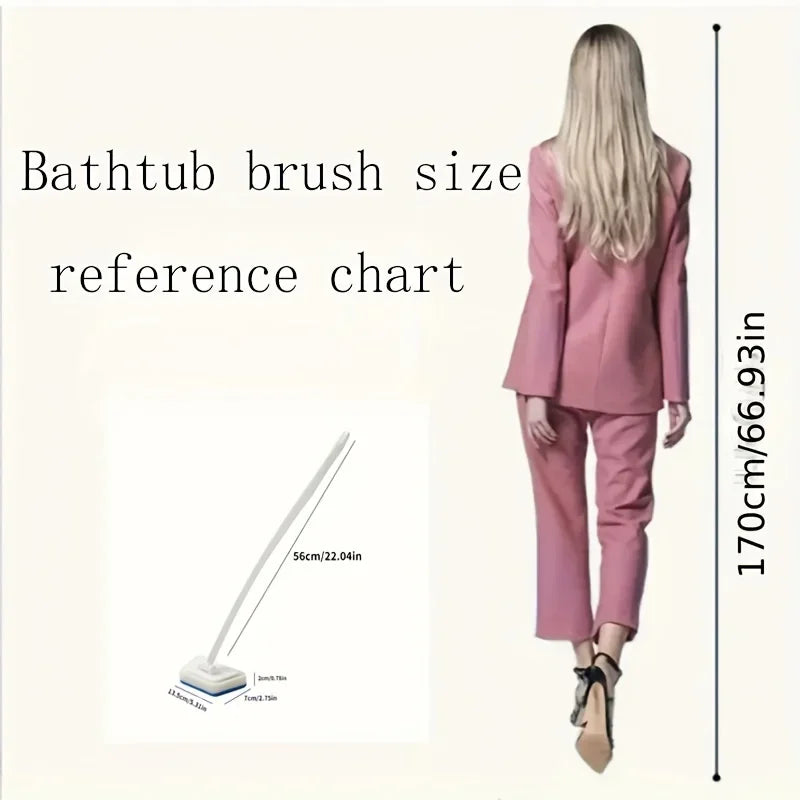 Multifunctional Wall Floor Cleaning Brush, Portable Scrub Brush for Bathroom Tile Bathtub Kitchen Household Cleaning Tool