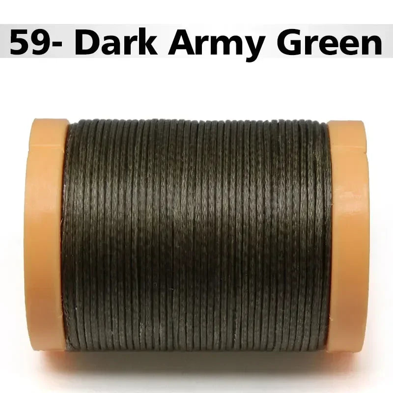 Handmade Flat Wax Thread for Leather Craft, Hand Stitching, DIY Wax Coated Strings, Repair Shoes, Sewing Tools, 0.8mm, 1.0mm