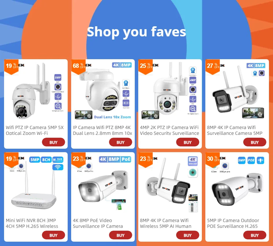 4MP 1080P IP Camera Outdoor WiFi Home Security Camera Wireless Surveillance Wi Fi Bullet Waterproof IP Video HD Camara CamHi Cam