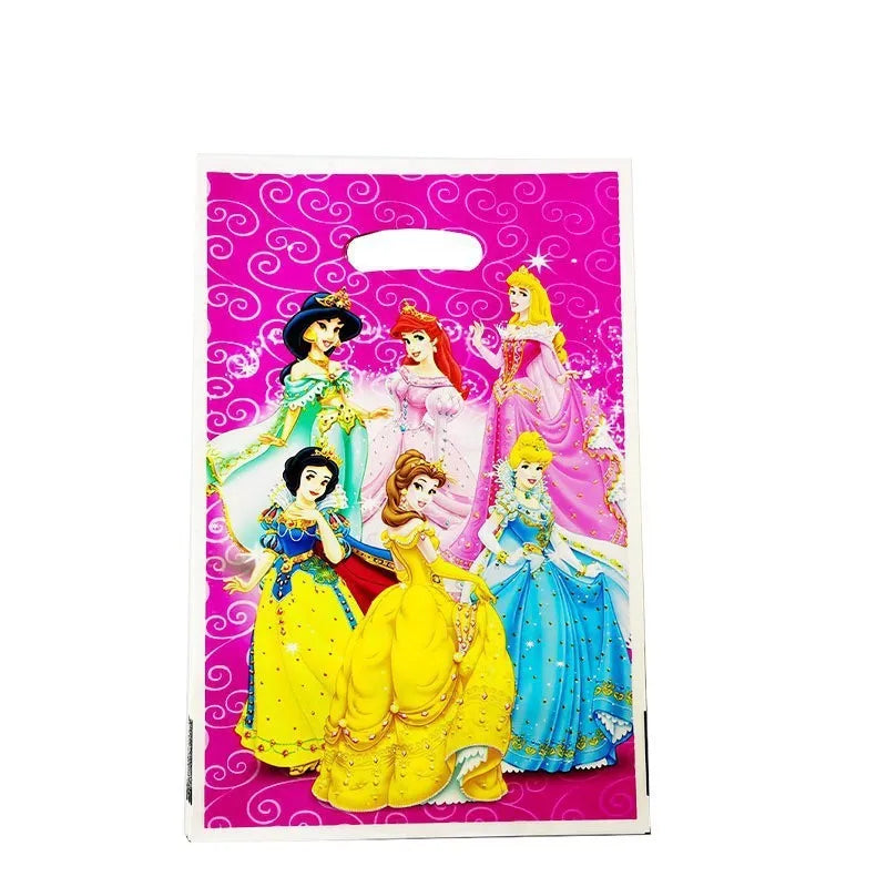 Princess Theme Party Favors Supplies Slap Bracelets Keychain Straw Stamp for Girls Birthday Decration Goodie Bag Gifts Fillers